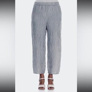 Grizas Artwear Silk Linen Textured Pants.